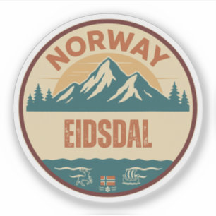 Sticker Eidsdal, Norvège Norvège