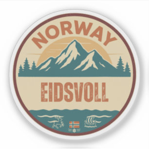 Sticker Eidsvoll, Norvège Norvège