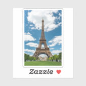 Sticker Eiffel Tower View from Champ de Mars Public Park (Feuille)
