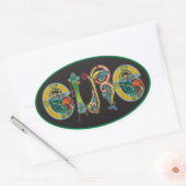 Sticker Eire Oval Euro (Enveloppe)