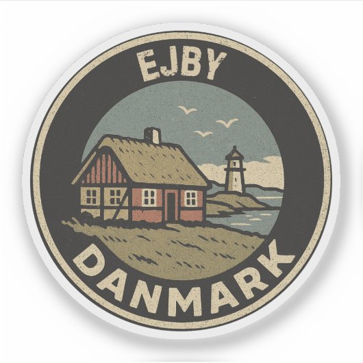 Sticker Ejby, Danemark Danemark (Devant)