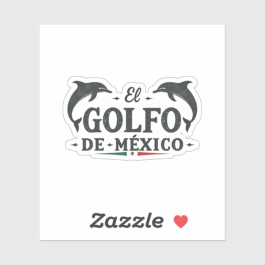 Sticker El Golfo De Mexico Golfe du Mexique (Feuille)