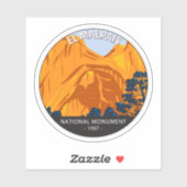 Sticker El Malpais Monument National Nouveau Mexique Vinta (Feuille)