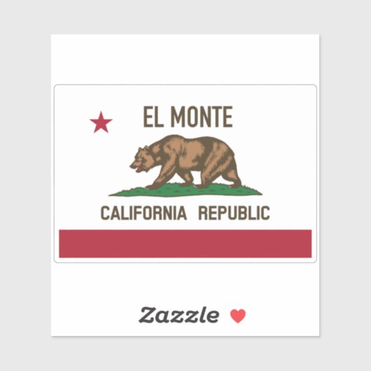 Sticker El Monte Californie (Feuille)
