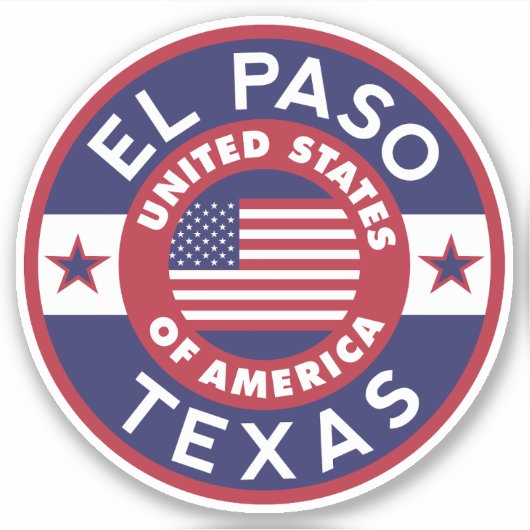 Sticker EL PASO, Texas (Devant)