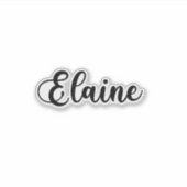 Sticker Elaine Nom - Calligraphie manuscrite (Devant)
