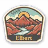 Sticker Elbert, Colorado (Devant)
