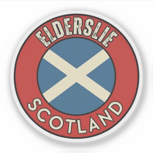 Sticker Elderslie, Écosse (Devant)