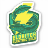 Sticker Eldritch Eels électriques (Recto)