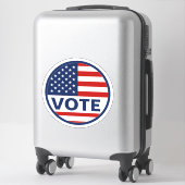 Sticker Élection du drapeau américain (Sur valise)