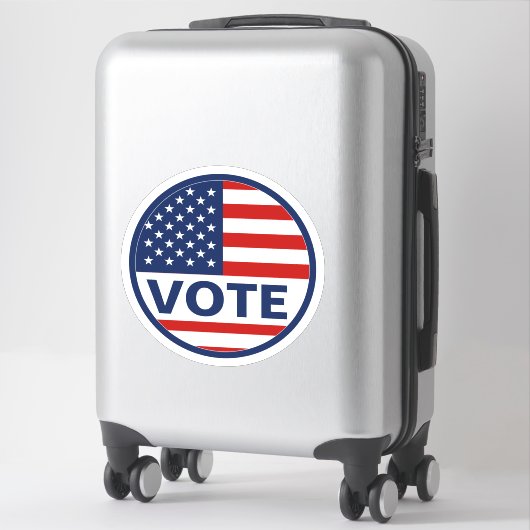 Sticker Élection du drapeau américain (Sur valise)