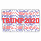 Sticker Élection présidentielle pro Trump 2020 USA (Devant)