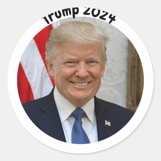 Sticker électoral du président Donald Trump 2024 (Devant)