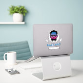 Sticker Electric Zombie Neon (Ordinateur portable sur le bureau)