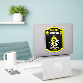 Sticker Électricien de maîtrise (Ordinateur portable sur le bureau)