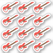 Sticker Electro Guitare Musique Leçon Rappel Bujo Planner (Devant)