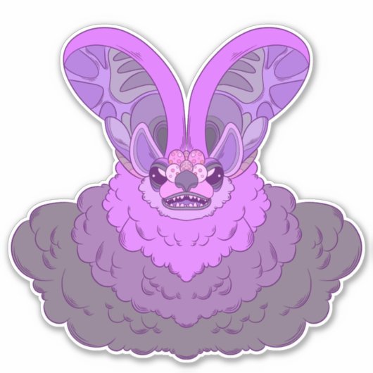 Sticker Élégance dans les ténèbres (Devant)