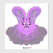 Sticker Élégance dans les ténèbres (Feuille)