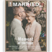 Sticker Élégant Amusement Ajouter Photo Custom-Cut Vinyl S (Devant)