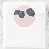 Sticker élégant Bow noir rose (Sac)