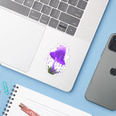 Sticker Élégant Casquette Enky brillant Purple Champagne C (Ordinateur portable avec iPhone)