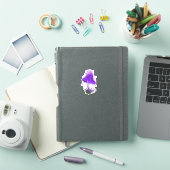 Sticker Élégant Casquette Enky brillant Purple Champagne C (Couverture iPad)