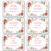 Sticker Elegant Christmas Frame For Cookies Exchange (Devant)