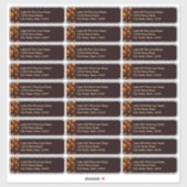 Sticker Elegant Classic Boho Modern Gold #901 Wedding (Feuille)