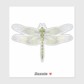 Sticker Elégant dessin de libellule (Feuille)