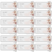 Sticker Elegant Fall Foliage Eucalyptus Adresse d'invité (Devant)