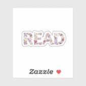 Sticker Elegant Floral READ Typography - Pastel Botanical  (Feuille)