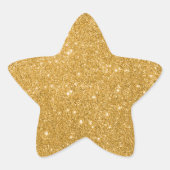Sticker Elegant Gold Parties scintillant Star (Devant)