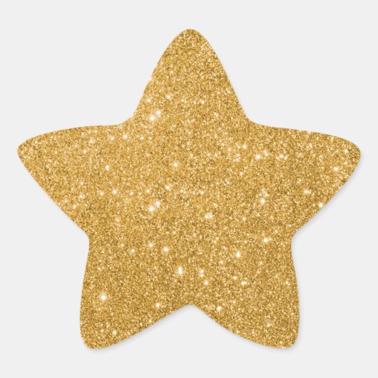 Sticker Elegant Gold Parties scintillant Star (Devant)