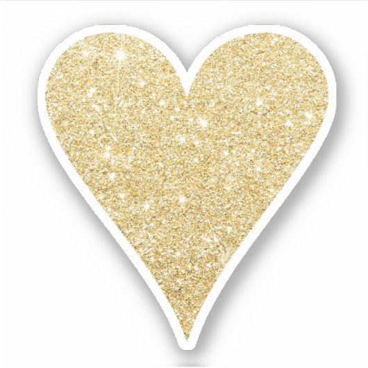 Sticker Élégant joli joli joli joli coeur de parties scint (Devant)