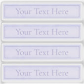 Sticker Élégant Lavande Purple Transparent (Devant)