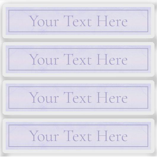 Sticker Élégant Lavande Purple Transparent (Devant)