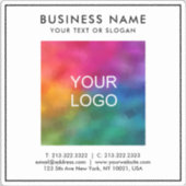 Sticker Élégant Logo d'entreprise moderne Texte Modèle per (Recto)