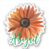Sticker Elégant nom de tournesol orange (Devant)
