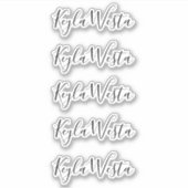 Sticker Élégant nom personnalisé manuscrit élégant (Devant)