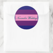 Sticker élégant "Novembre Mariage" - Customisé (Sac)