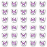 Élégant Papillon violet Baisers Monogramme Bonbon