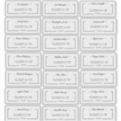 Sticker Elegant Script Wedding Guest Address Labels (Devant)