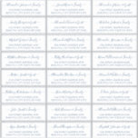 Sticker Élégant Script White Navy Mariage Adresse du clien<br><div class="desc">Script élégant moderne Blanc et minimaliste de marine Mariage Nom d'hôte Adresse personnalisée Stickers Étiquette . Le nom de l'invité est écrit dans un tourbillonnant cursif écrit à la main en caractères d'écriteau. Il y a 24 autocollants.</div>