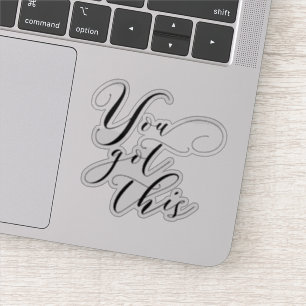 Sticker Élégant Script "You got this" Motivationnel