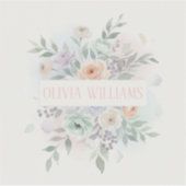 Sticker Elegant Watercolor Floral (Devant)