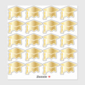 Sticker Élégante couche de finition de ton or (Feuille)