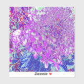 Sticker Élégante Hydrangée violette et bleu limelight (Feuille)