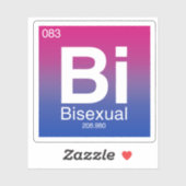 Sticker Élément de tableau périodique bisexuel (Feuille)