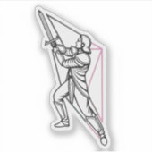 Sticker éléments métalliques futuristes signets (Devant)