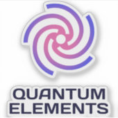 Sticker Eléments quantiques de l'autocollant en vinyle cou (Devant)